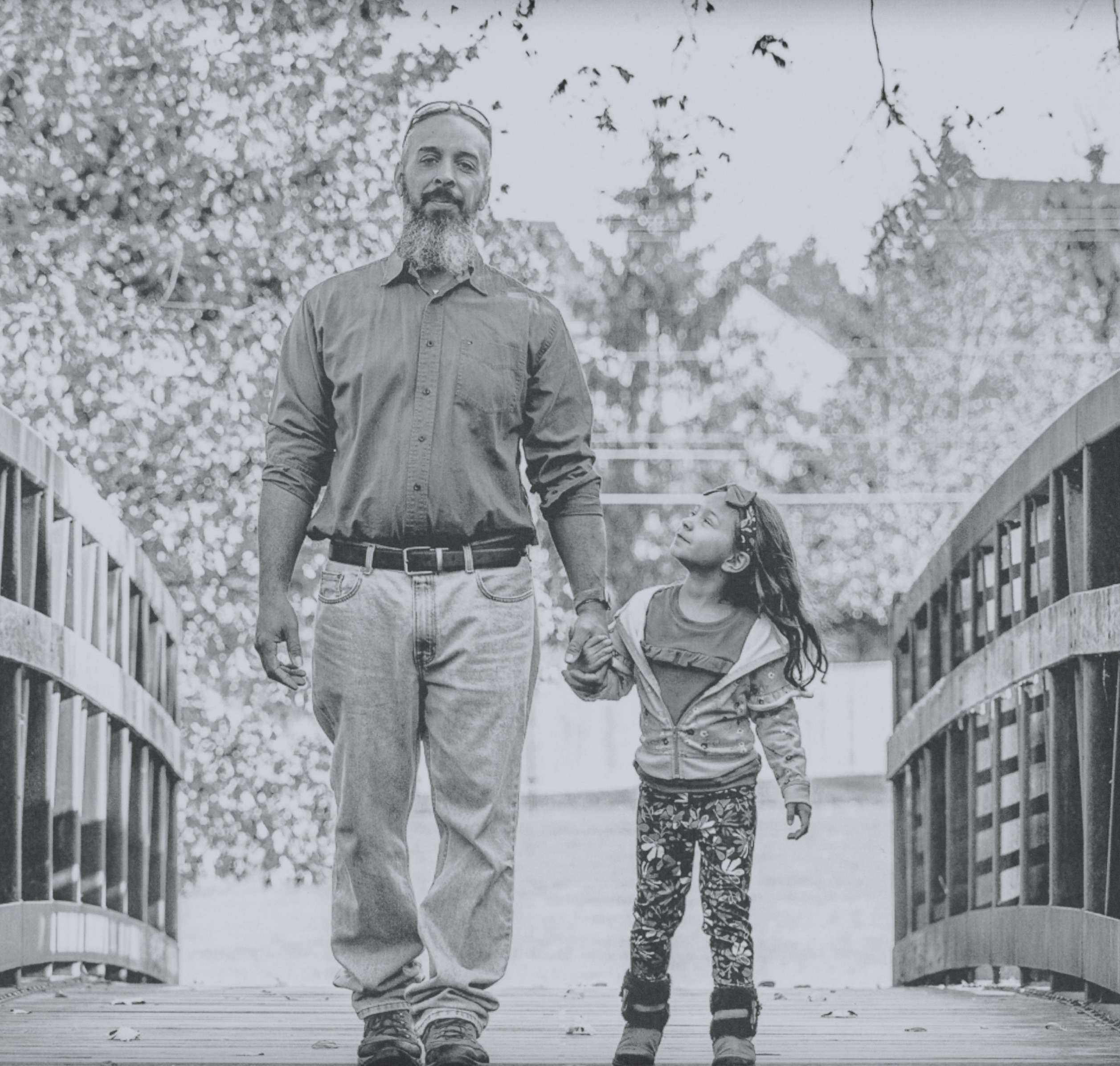 Ellie and I on a Foot bridge in Perkasie